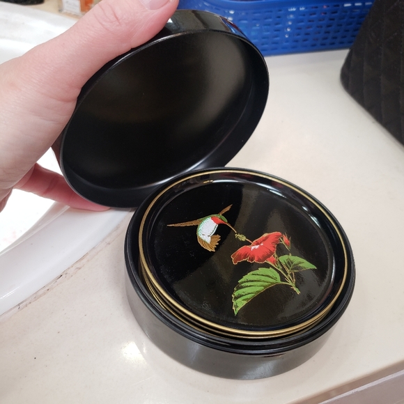 Hummingbird Black Coaster Set - Picture 8 of 8